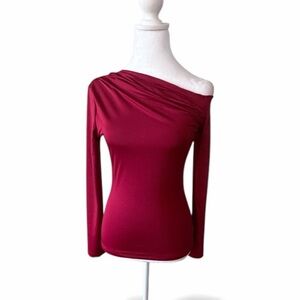 Long Sleeve Off-Shoulder Blouse Sexy, Trendy Evening Top for Parties & Night Out